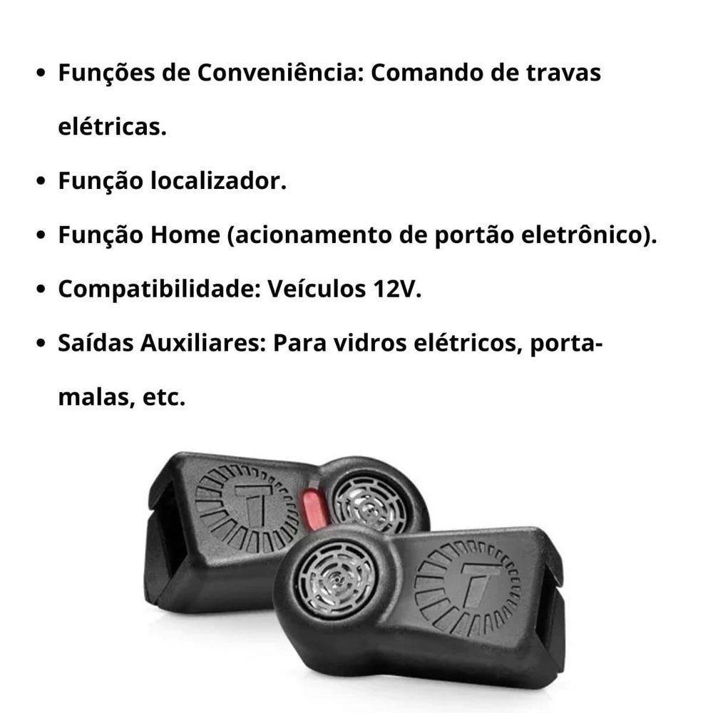 Alarme Tw20 G4 2 Controles Tr2 1 Sirene Dedicada - 3
