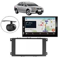 Central Multimídia 2 Din Carplay Android Auto Ford Focus Sedan Moldura + Câmera - 1
