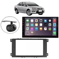 Central Multimídia 2 Din Mp5 Ford Focus Sedan Câmera Moldura Tela - 1