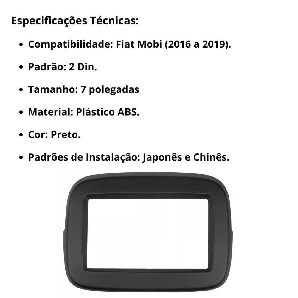 Central Multimidia Fiat Mobi Carplay Android Auto - 4