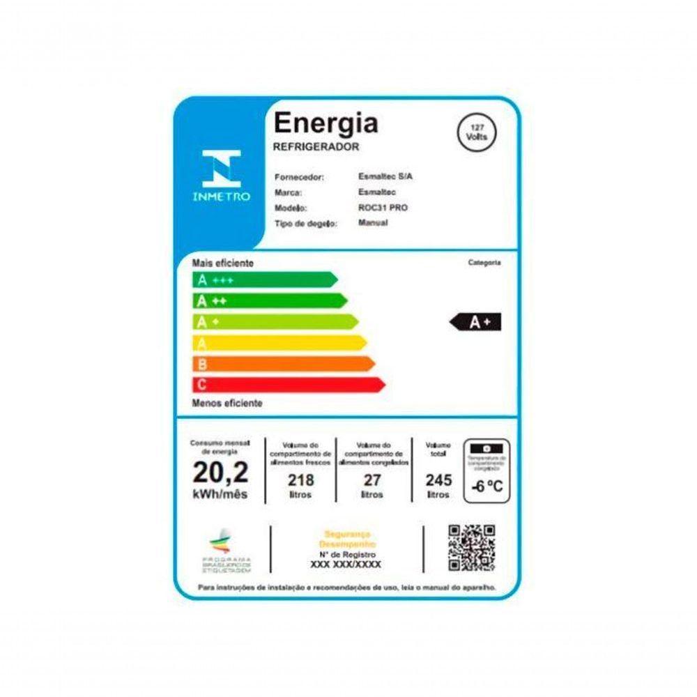 Geladeira Esmaltec 245L Cycle Defrost Inverter ROC31PRO Branco 127V - 5