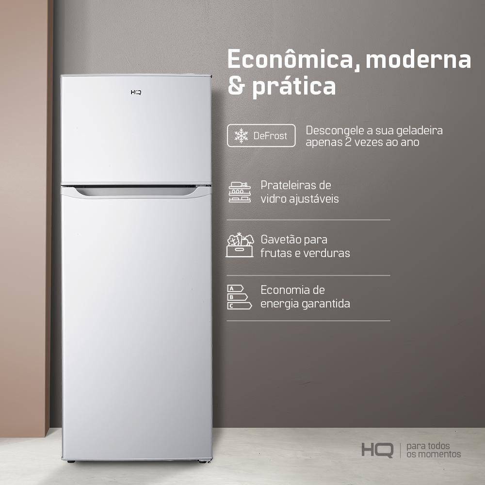 Geladeira Refrigerador HQ Defrost 230 Litros Branco HQ-230RDF 220V - 2