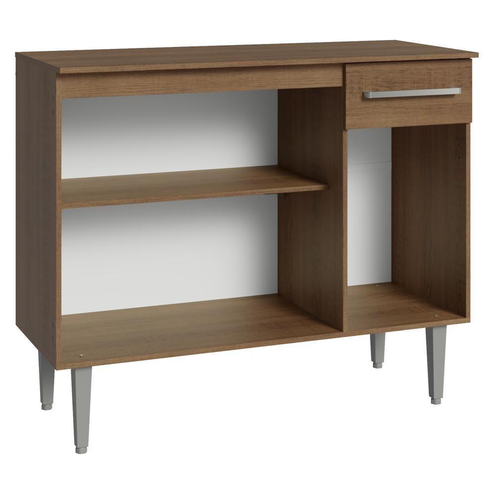 Buffet Aparador 105cm 3 Portas E 1 Gaveta Rustic Madesa Rustic - 5