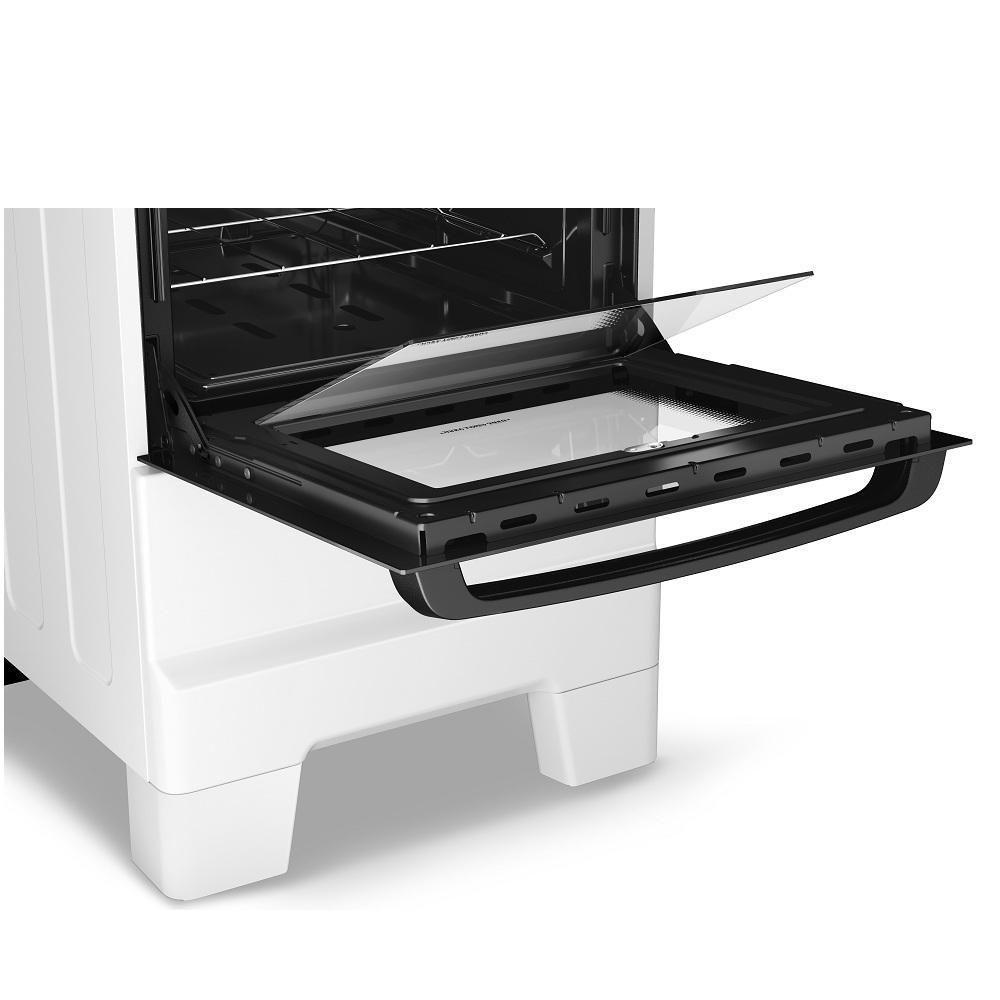 Fogão Esmaltec 4 Bocas Ideal Super Mesa de Aço Inox Bivolt - 6