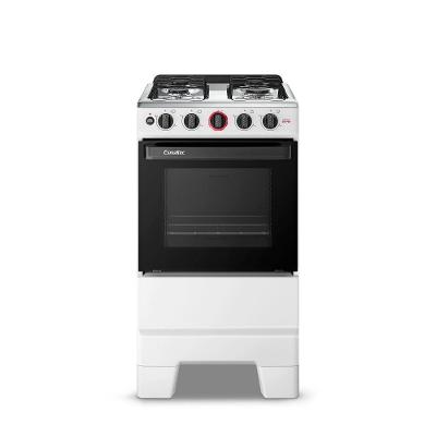 Fogão Esmaltec 4 Bocas Ideal Super Mesa de Aço Inox Branco F4IAB Bivolt