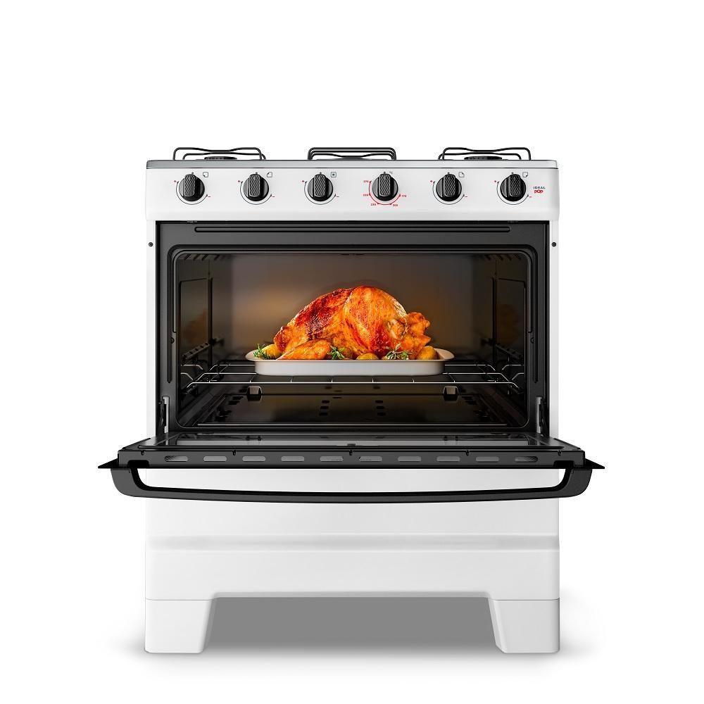 Fogão Esmaltec 5 Bocas Ideal Pop Mesa De Aço Inox  F5ISB - 4