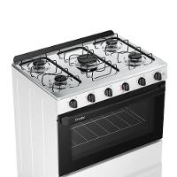 Fogão Esmaltec 5 Bocas Ideal Pop Mesa De Aço Inox  F5ISB - 5