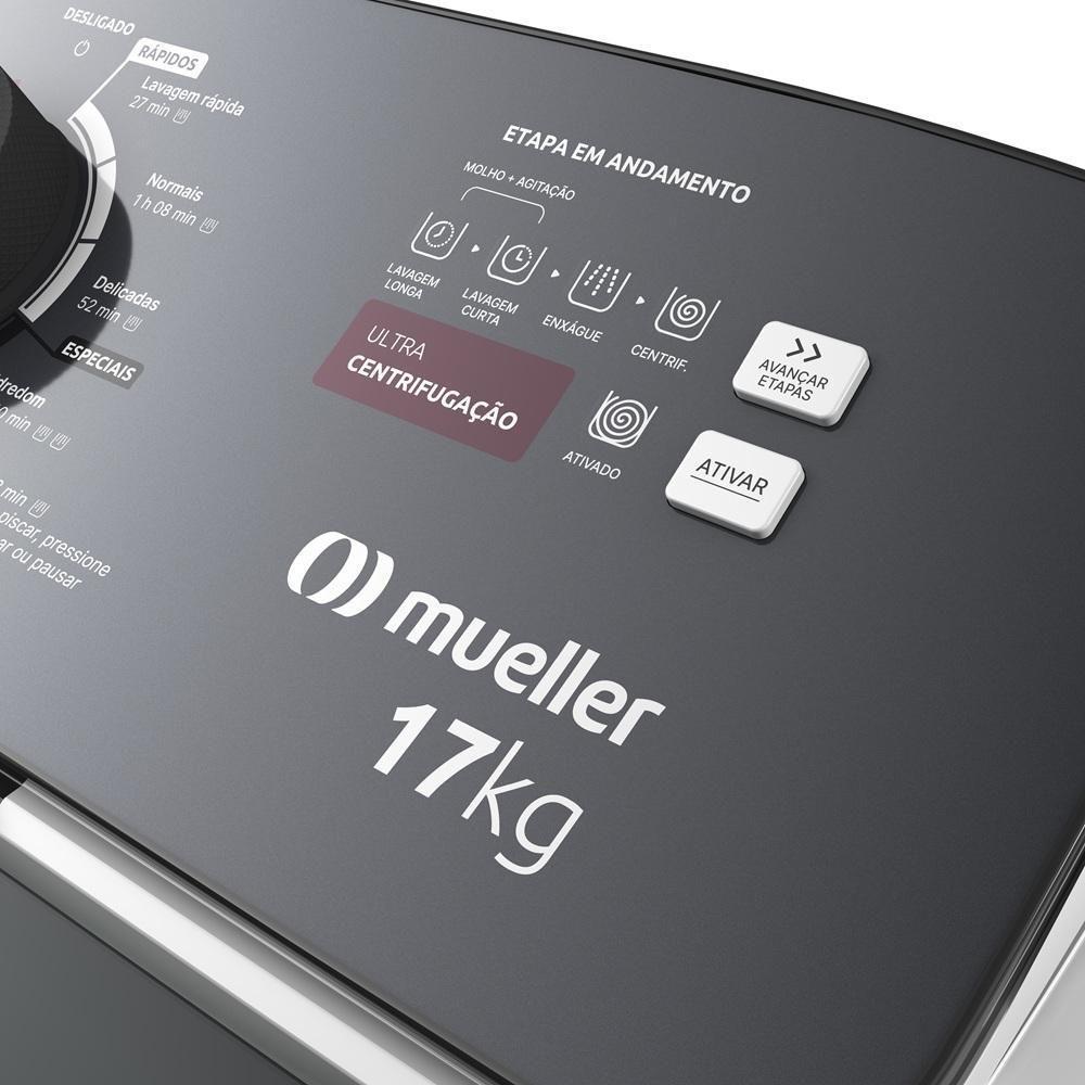 Máquina De Lavar Mueller 17kg Automática Com Ultracentrifugação E Ciclo Rápido Branca MLA17 110V - 5