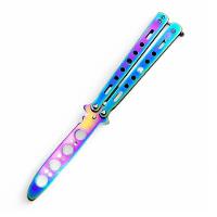 Canivete Butterfly De Treino Bsl-3 Rainbow Sem Corte - 5