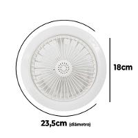 Ventilador De Teto Led Luzes Integradas Com Controle Remoto 36 Branco Bivolt - 5