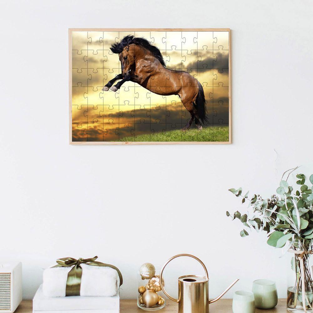 Kit 2 Quebra-cabeça Inclusivos Beleza De Cavalos Em 60 Peças - 4