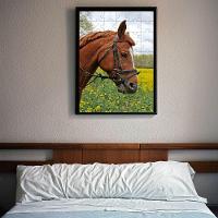 Kit 2 Quebra-cabeça Inclusivos Beleza De Cavalos Em 60 Peças - 3