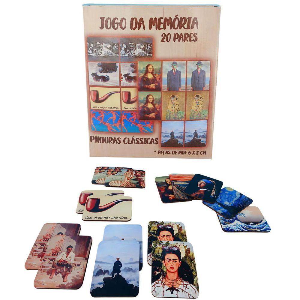 Jogo Da Memória Pinturas Clásssicas Do Mundo De 10 Pares - 1