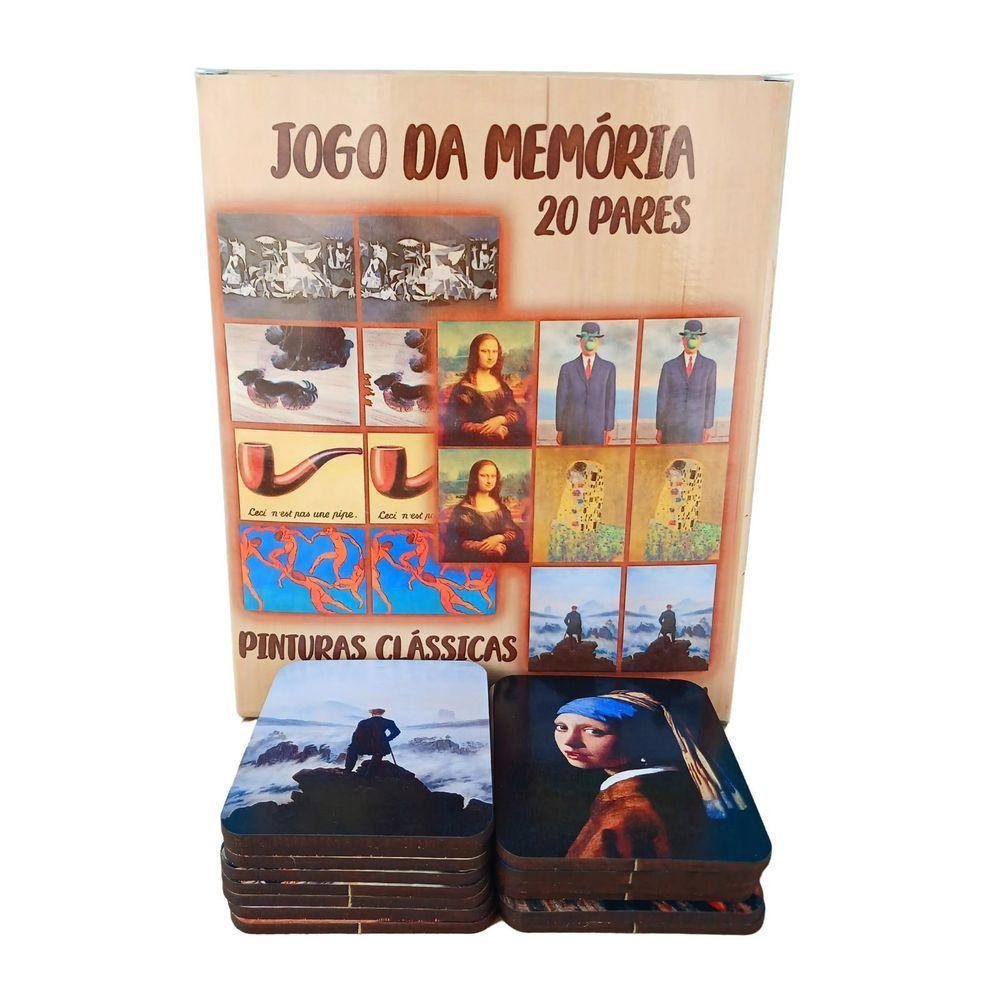 Jogo Da Memória Pinturas Clásssicas Do Mundo De 10 Pares - 4