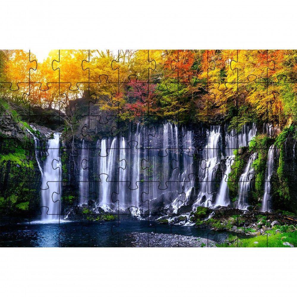 Kit 2 Quebra-cabeça Inclusivos Cachoeiras Do Mundo Em 60 Peças - 1