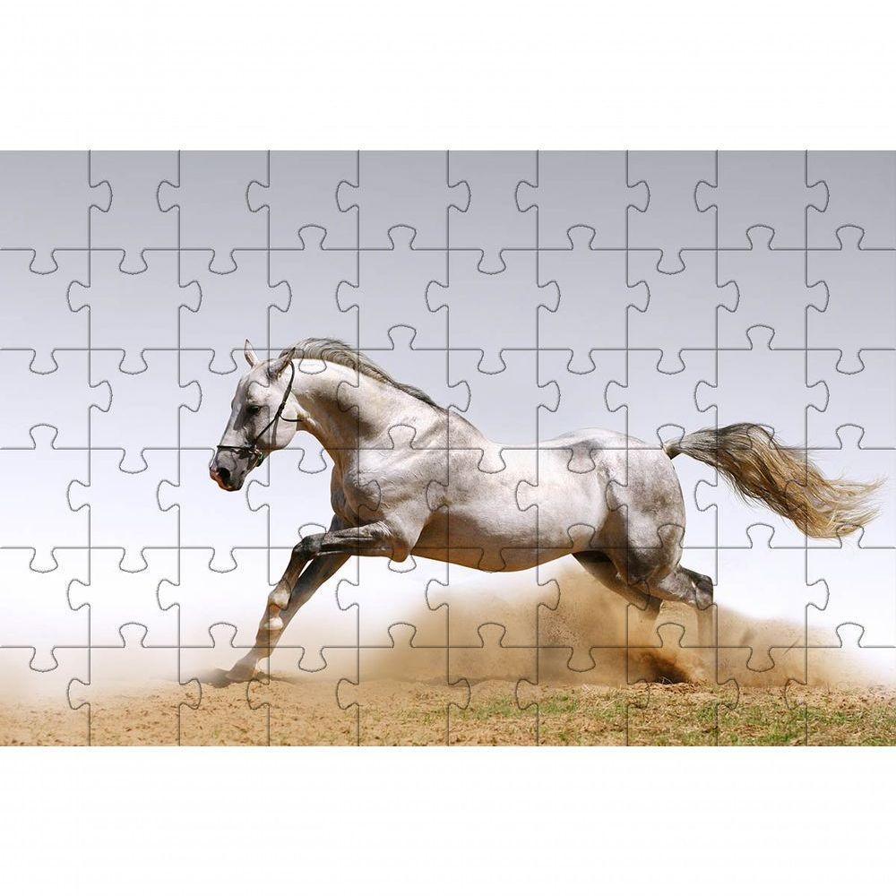 Kit 2 Quebra-cabeças Inclusivos 60 Peças Cavalos Para Mentes Inteligentes - 1