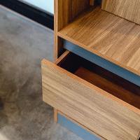 Escrivaninha Com Armario 1 Porta 1 Gaveta 1 Nicho Office Bélgica - Amendola-grafito - 5