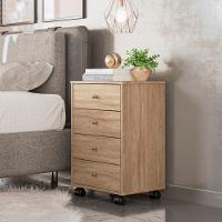 Gaveteiro 4 Gavetas Com Rodizios Office Estônia - Amendola-grafito - 1