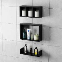 Conjunto Kit 3 Nichos Prateleiras Decorativas Preta Para Banheiro - 6