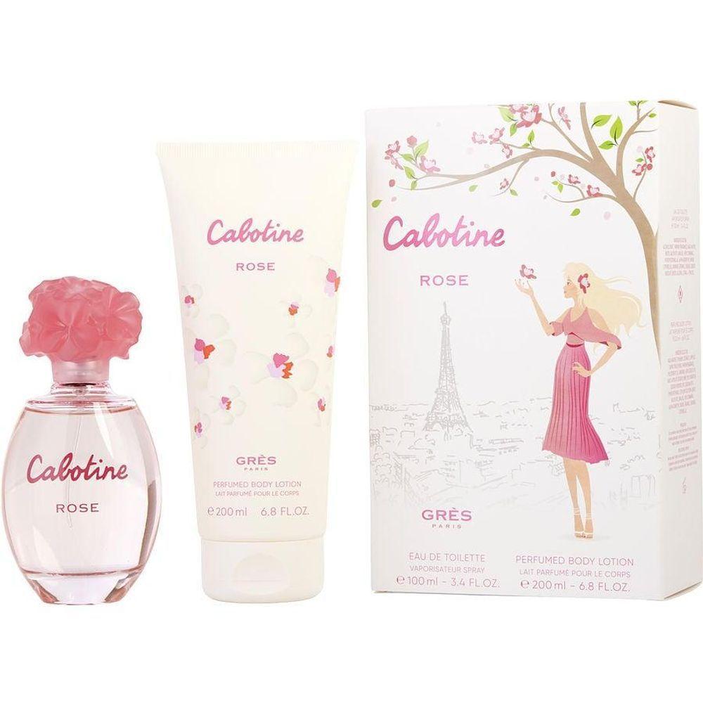 Toilette Spray Feminino Cabotine Rose Parfums Gres Eau 100 Ml + Creme Corporal 200 Ml - 1