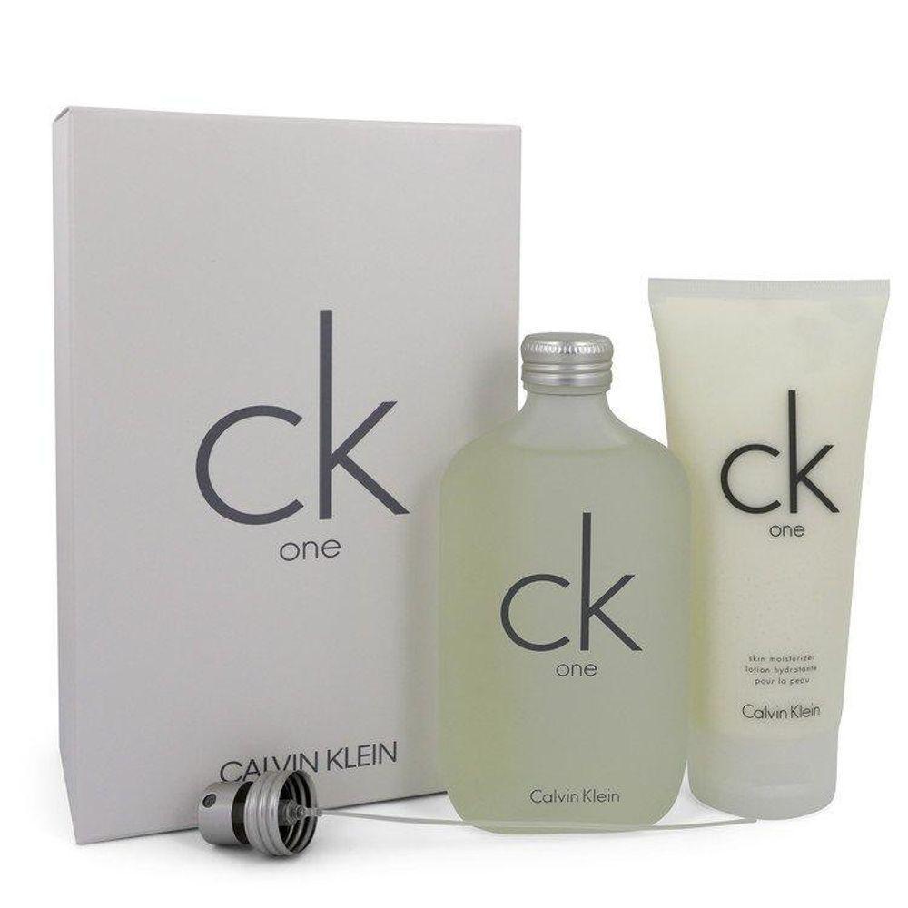 Perfume Masculino Ck One Cx. Presente Calvin Klein 200 Ml Eau De Toilette + 200 Ml Hidratante Corporal - 1