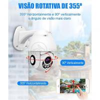 Câmera Ip Rotativa Speed Dome 355º Prova Dágua Wifi Hd 1080p - 3