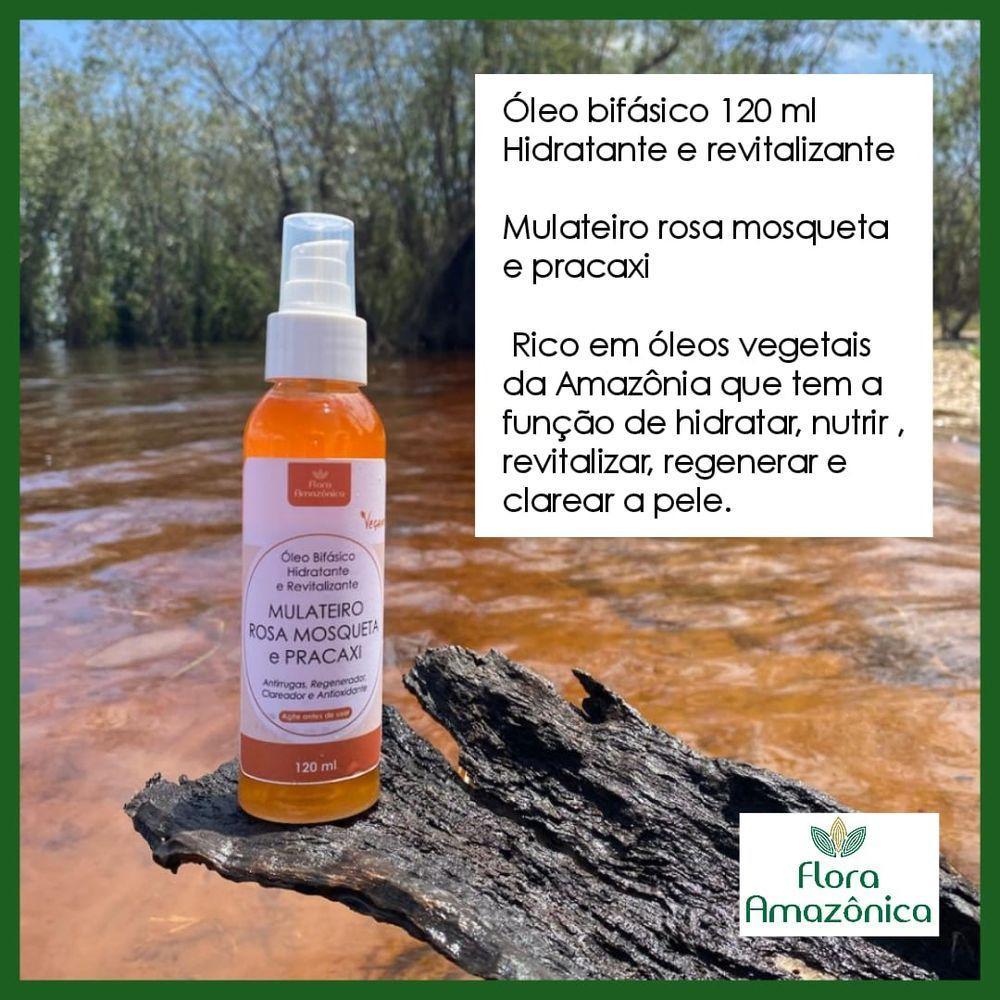 Óleo Bifásico Mulateiro, Rosa Mosqueta Rubiginosa E Pracaxi - Ação Cicatrizante E Antirrugas - 120ml - 2