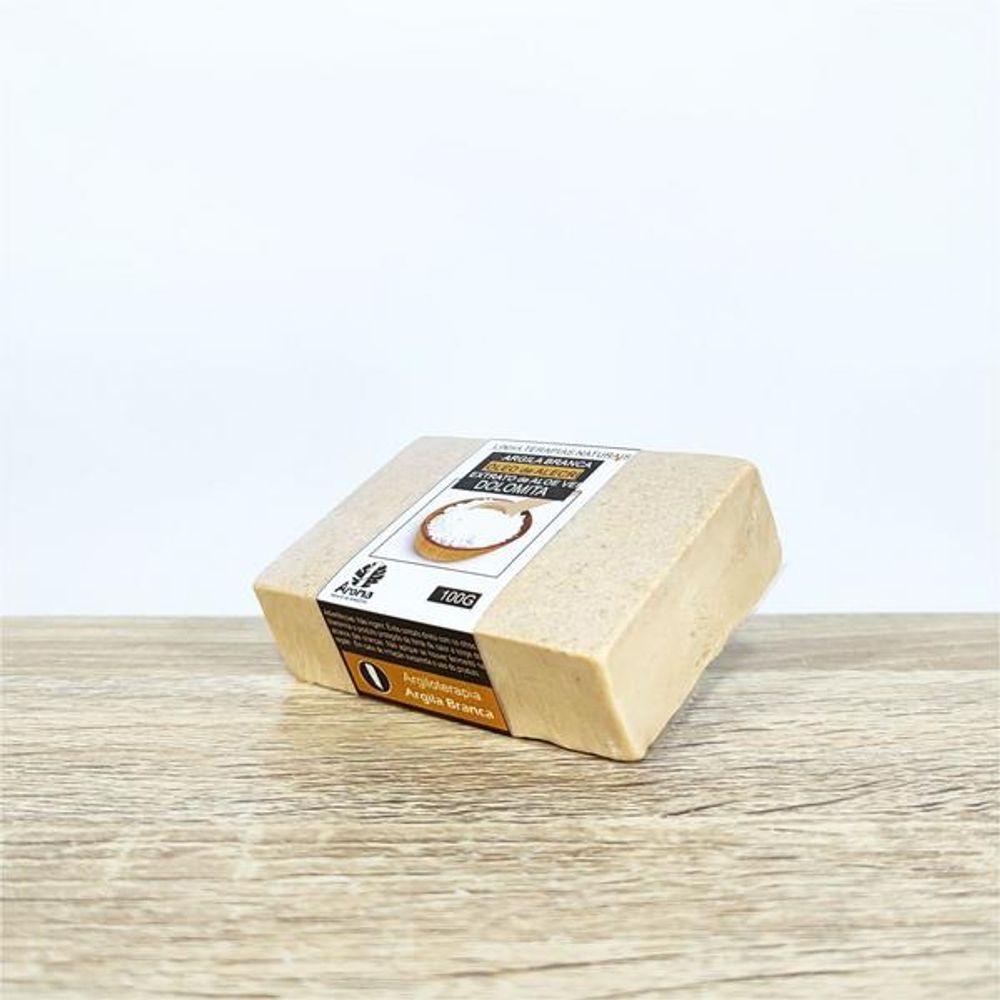 Sabonete Facial Argila Branca - pele Oleosa E C- Manchas-extrato Babosa -dolomita -óleo Andiroba - 100g - 2