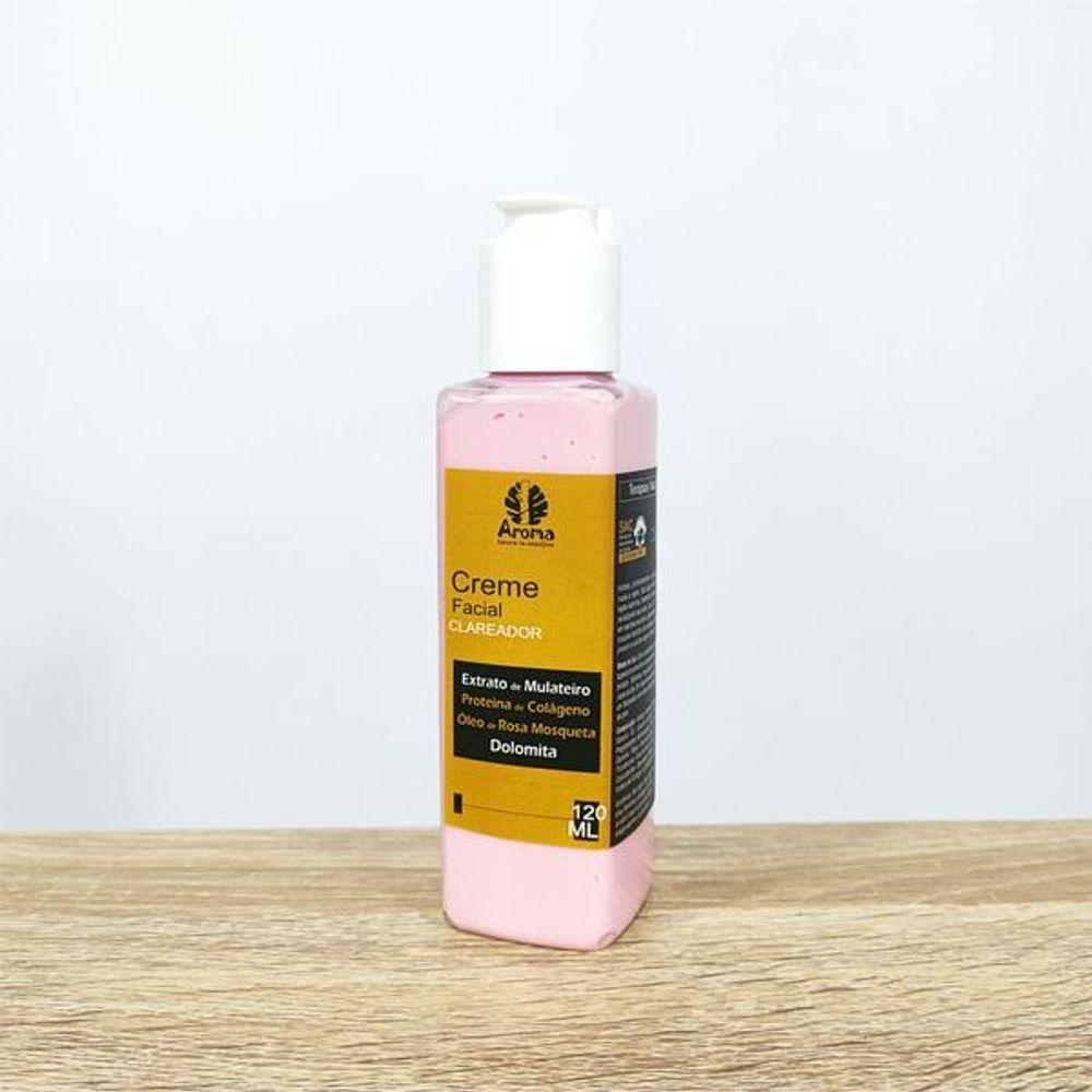 Creme Facial De Mulateiro - C- Proteína De Colágeno - Dolomita - Clareia Manchas E Rugas - 120ml - 2