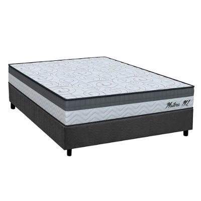 Conjunto Box Viúva: Colchão Espuma Orthoflex D33 Matera Ml + Base Crc Suede Gray (128x188)