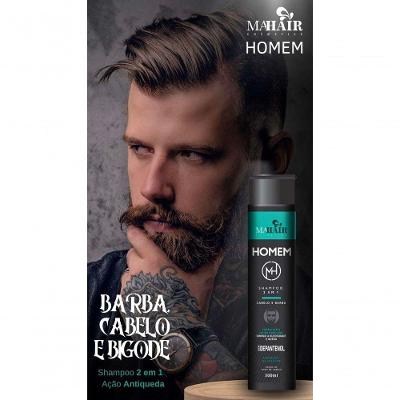 Shampoo Homem Cabelo E Barba Mahair