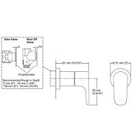 Acabamento Para Chuveiro Registro De Gaveta Ou Pressão Kohler Aleo Cromado T75728br-4-cp - 3