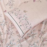 Jogo De Lençol King Micropercal 300 Fios Toque De Algodão 4 Peças - Ramo Malva - 3