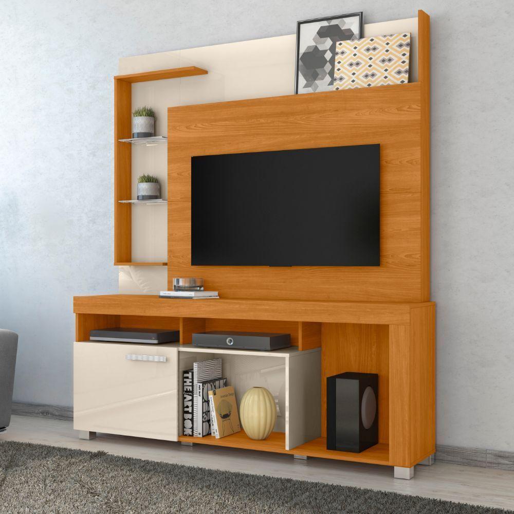 Estante Home Para Tv 50 Polegadas ícaro Cinamomo Off White Madetec - 4