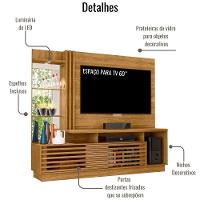 Estante Home Para Tv 60 Polegadas Frizz Plus Cumaru Madetec - 3