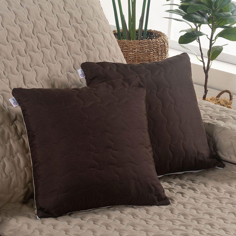 Protetor De Sofá Retrátil Shield Hipercal 400 Fios Dupla Face 2,20m - Caqui/tabaco - 5