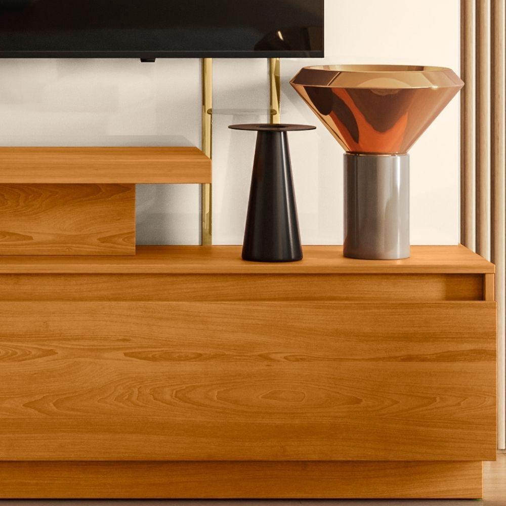 Estante Home Para Tv 75 Polegadas New Apolo Cinamomo Off White Madetec - 4