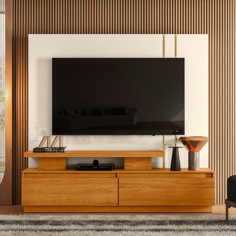 Estante Home Para Tv 75 Polegadas New Apolo Cinamomo Off White Madetec - 5