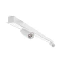 Luminária Embutir Taschibra Spire Led Linear 40w Com 2 Spot Mr11 Bivolt Branca 3000k Luz Quente - 4