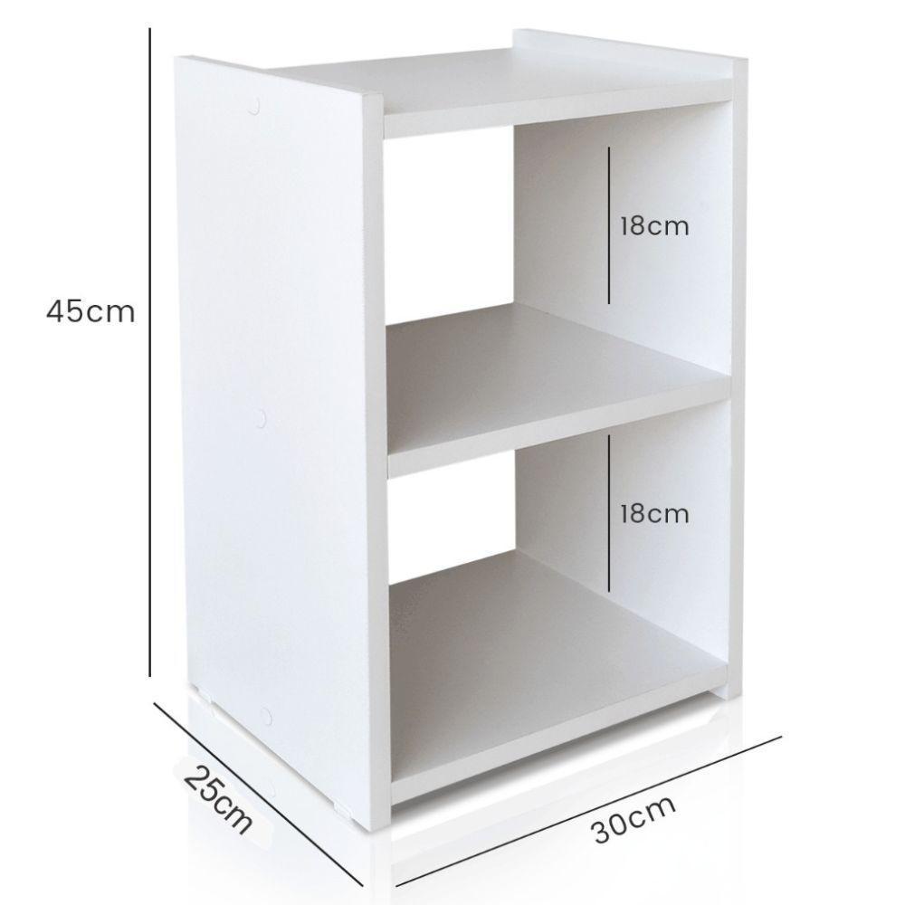 Mesa De Cabeceira Nicho 30 Cm Mdf Branco Mp - 2