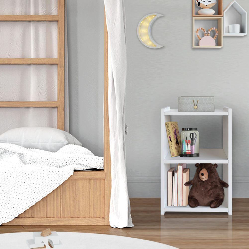 Mesa De Cabeceira Nicho 30 Cm Mdf Branco Mp - 3