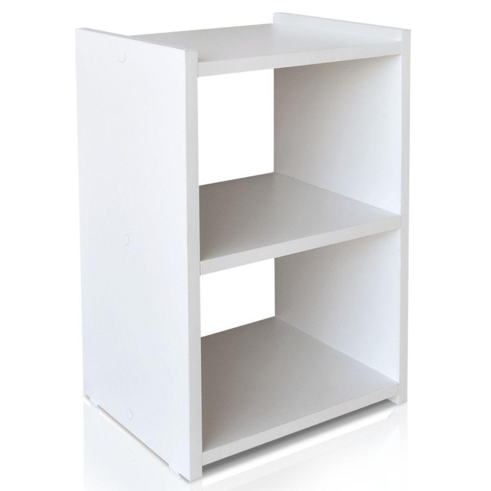 Mesa De Cabeceira Nicho 30 Cm Mdf Branco Mp - 4