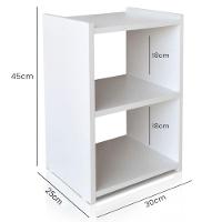 Mesa De Cabeceira Nicho 30 Cm Mdf Branco Mp - 2