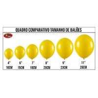 Balão De Látex Amarelo - 8 Polegadas - 50 Unidades - 2