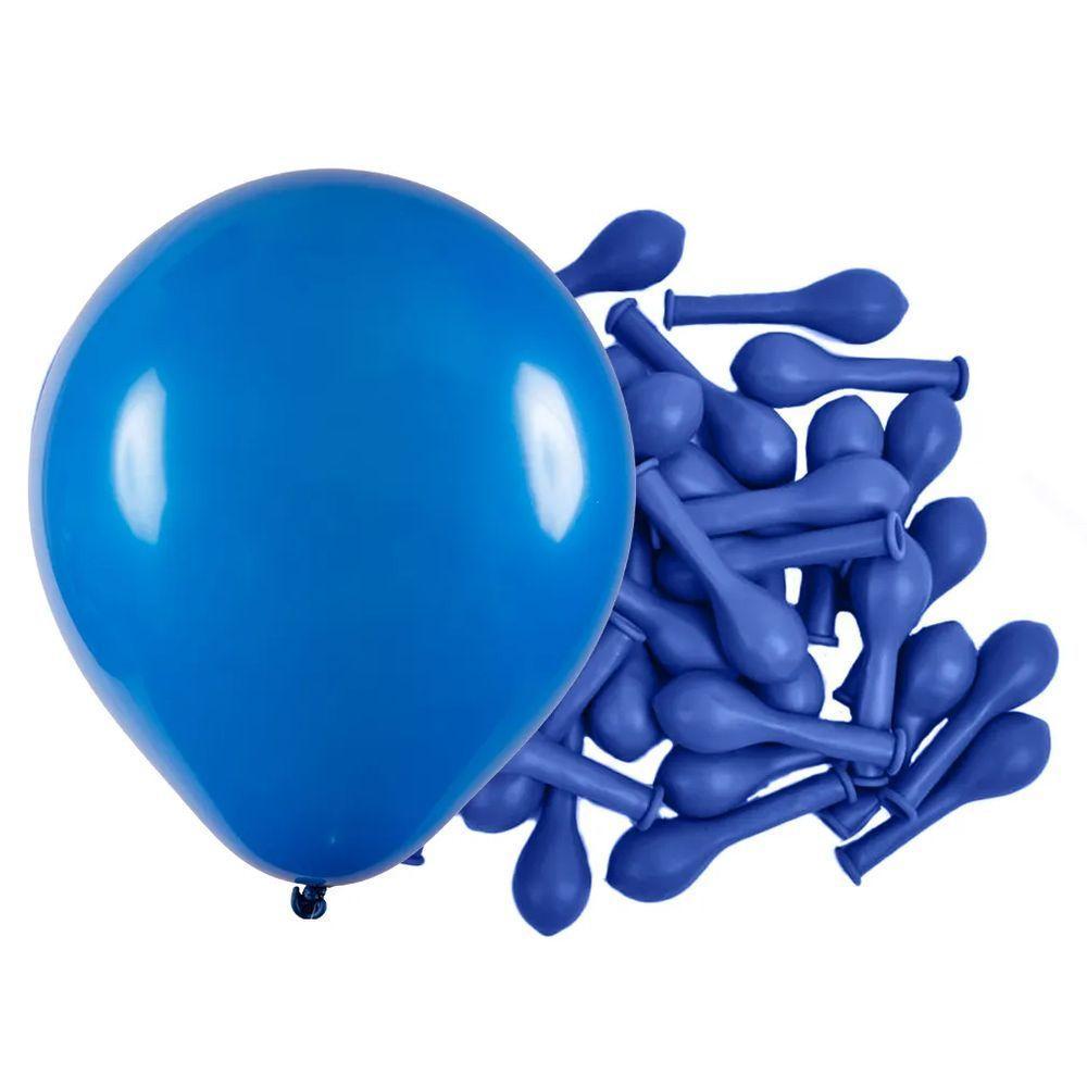 Balão De Látex Azul - 9 Polegadas - 50 Unidades - 2