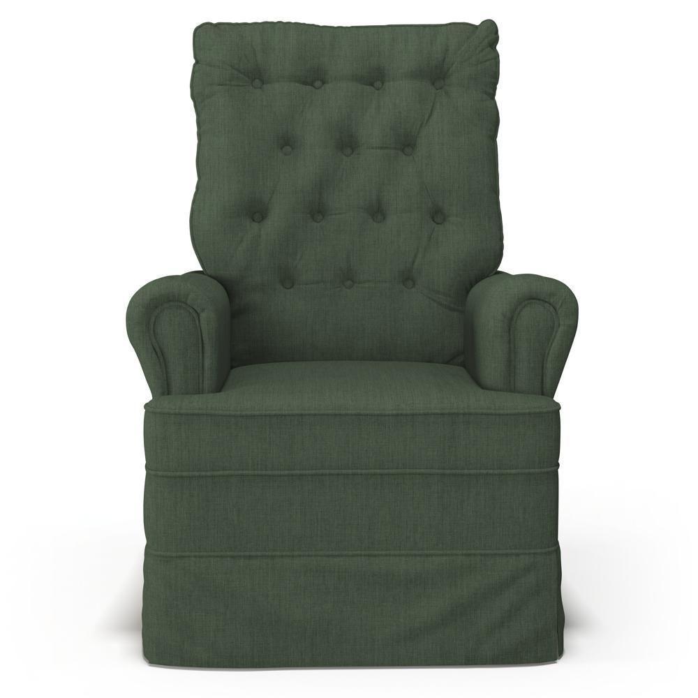 Kit 02 Poltronas De Amamentação E Descanso Com Balanço Laís G05 Linho Verde - Mpozenato - 6