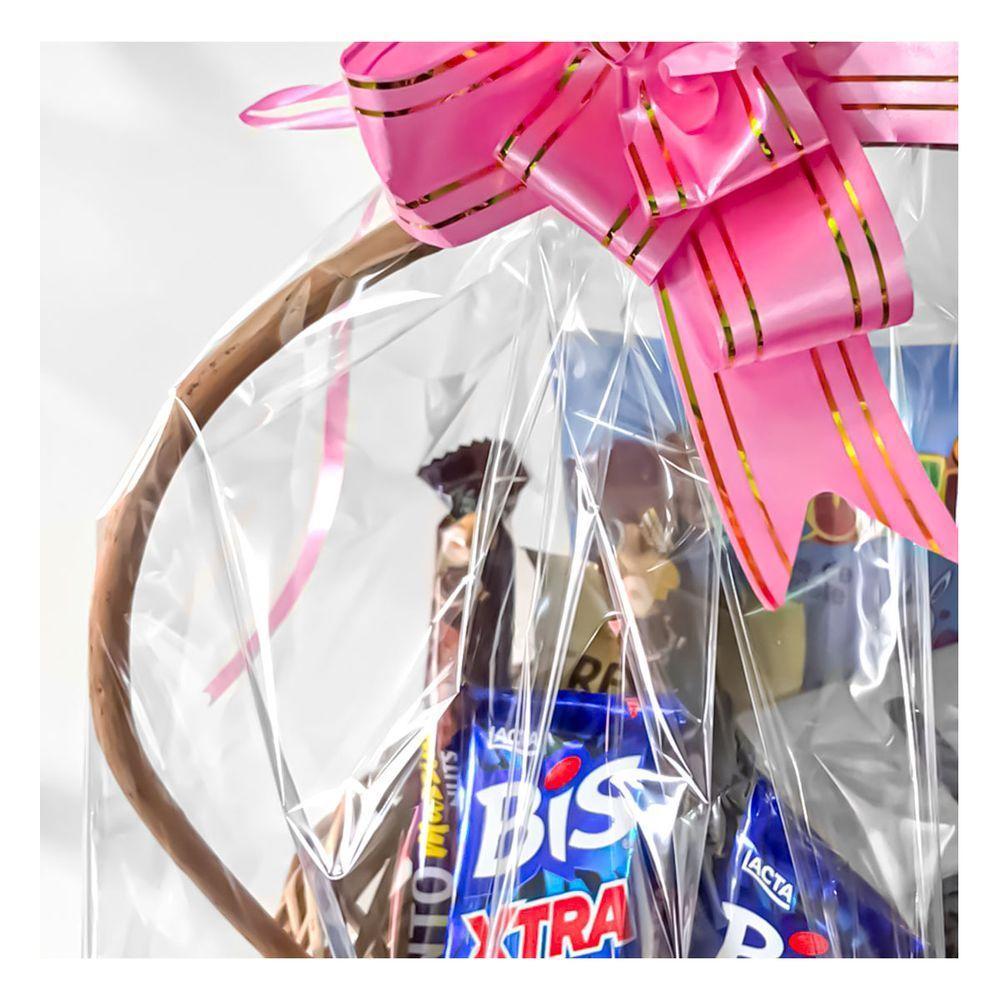 Saco Celofane Transparente Para Cestas - 25 Unidades Medida 45 Cm X 59 Cm - 3
