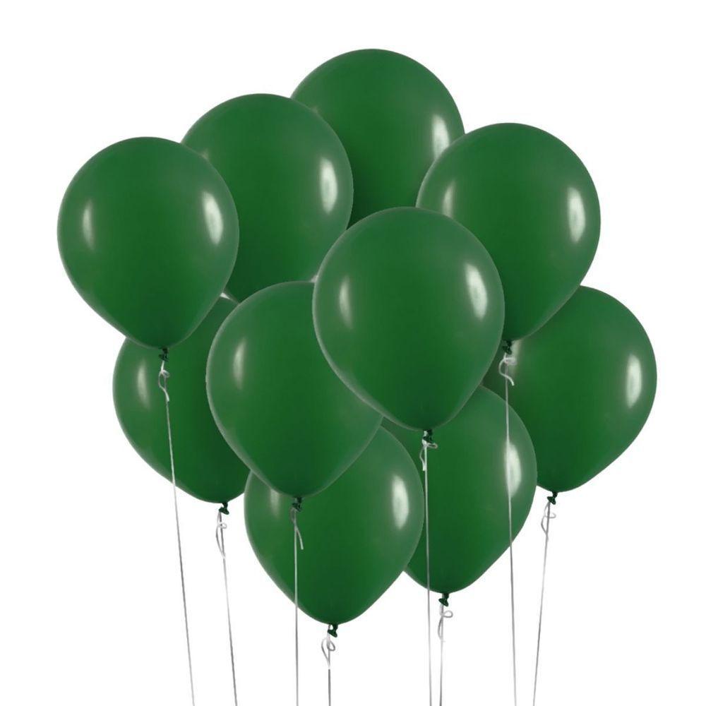 Balão De Látex Verde Liso - 5 Polegadas - 50 Unidades - 2
