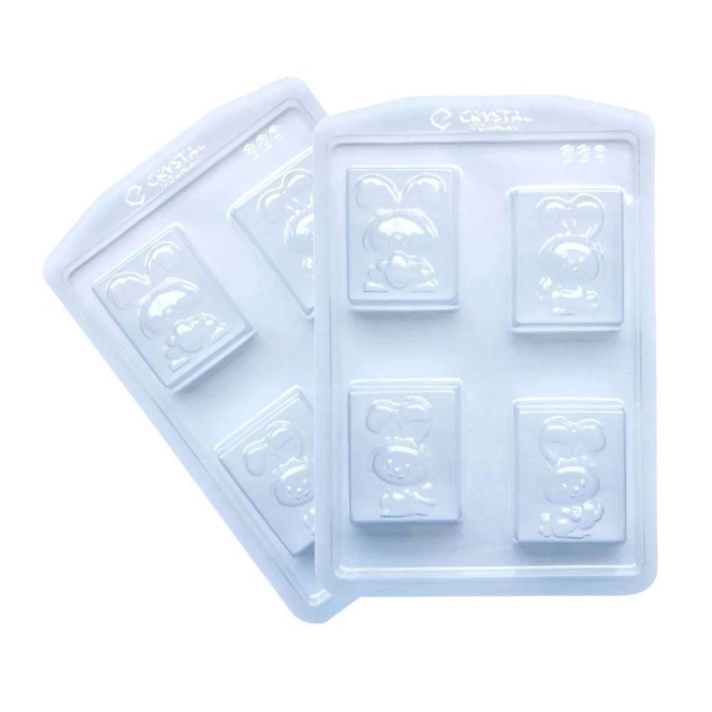 Forma De Silicone Miscelânea Coelhos - 5,3cm X 6,5cm - 3