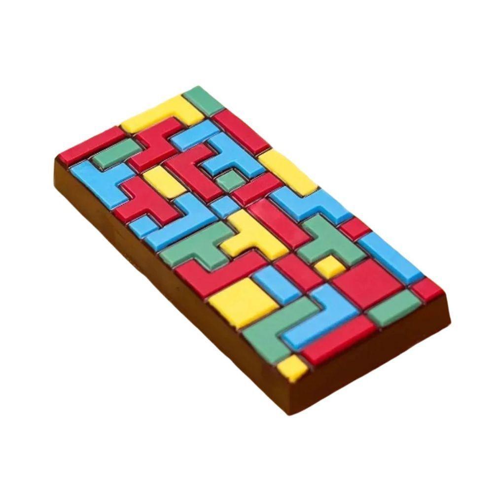 Forma De Silicone Barra Chocolate Tetramino - 8,3cm X 17,5cm - 3